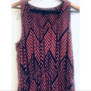 GAP Navy + Pink Maxi Dress